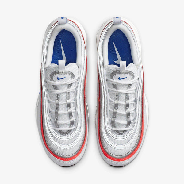 Nike Air Max 97 Metallic Silver Flash Crimson Racer Blue - Brandscorner21